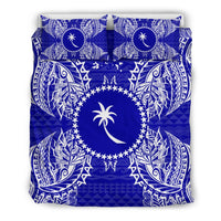 Polynesian Bedding Set - Chuuk Duvet Cover Set Map Blue - Polynesian Pride