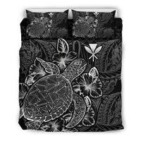 Polynesian Bedding Set - Hawaii Duvet Cover Set Black Color - Polynesian Pride