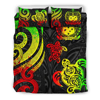 Samoa Polynesian Bedding Set - Reggae Tentacle Turtle - Polynesian Pride
