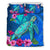 Hawaii Bedding Set - Hawaii Honu Aumakua Sea Hibiscus Bedding Set - Nin Style Blue - Polynesian Pride