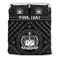 Samoa Personalised Bedding Set - Samoa Seal In Polynesian Tattoo Style - Polynesian Pride