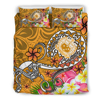 Samoa Bedding Set - Turtle Plumeria (Gold) - Polynesian Pride