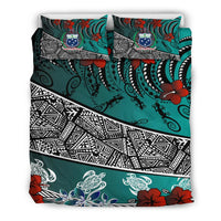 Samoa Bedding Set - Lizard And Turtle Green - Polynesian Pride