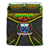 Samoa Bedding Set Polynesian Tattoo Seashore - Polynesian Pride