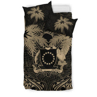 Cook Islands Duvet Cover Set - Cook Islands Coat Of Arms Coconut (Duvet Cover) - Polynesian Pride