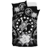 Cook Islands Gray Hibiscus Bedding Set - Polynesian Pride