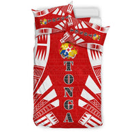Tonga Duvet Cover Set - Polynesian Tattoo Flag - Polynesian Pride