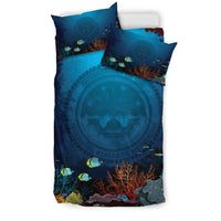 Polynesian Bedding Set - Federated States Of Micronesia Duvet Cover Set Under Sea - Polynesian Pride