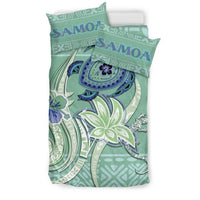 Polynesian Duvet Cover Set - Samoa Bedding Set Polynesian Turtle Hibiscus Green - Polynesian Pride