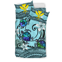 Kanaka Maoli (Hawaiian) Bedding Set - Polynesian Turtle Plumeria - Polynesian Pride