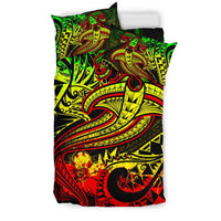 Polynesian Bedding Set - Reggae Shark Polynesian Tattoo - Polynesian Pride