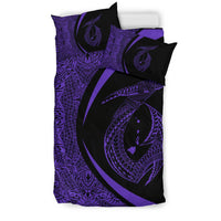 Hawaii Fish Hook Polynesian Bedding Set - Circle Style Purple - Polynesian Pride