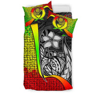 Pohnpei Micronesian Bedding Set Reggae - Turtle With Hook - Polynesian Pride