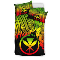 Polynesian Hawaii Bedding Set - Tribal Wave Tattoo Reggae - Polynesian Pride