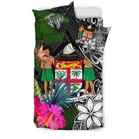 Fiji Bedding Set - Turtle Plumeria Banana Leaf Crest - Polynesian Pride