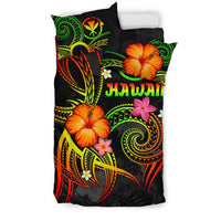Polynesian Hawaii Bedding Set - Legend of Kanaka Maoli (Reggae) - Polynesian Pride