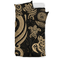 American Samoa Bedding Set - Gold Tentacle Turtle - Polynesian Pride