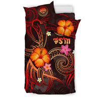 Federated States of Micronesia Polynesian Bedding Set - Legend of FSM (Red) - Polynesian Pride