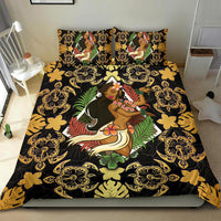 Polynesian Hawaii Duvet Cover Set - Hawaiian Girl Gold - Polynesian Pride