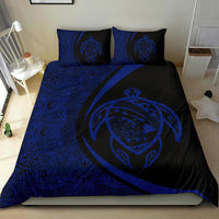 Hawaiian Map Turtle Polynesian Bedding Set - Blue - Circle Style - Polynesian Pride