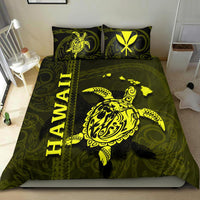 Polynesian Hawaii Duvet Cover Set - Turtle Hawaiian Yellow Yellow - Polynesian Pride