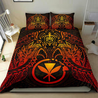 Polynesian Hawaii Duvet Cover Set - Red Turtle Manta Ray - Polynesian Pride