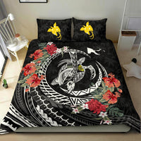 Polynesian Duvet Cover Set - Papua New Guinea Bedding Set Polynesia Map Turtle Hibiscus - Polynesian Pride