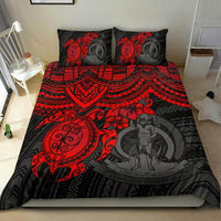 Vanuatu Polynesian Duvet Cover Set - Red Turtle - Polynesian Pride