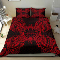 Polynesian Bedding Set - Federated States of Micronesian Duvet Cover Set Map Red - Polynesian Pride