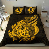 Polynesian Bedding Set - Pohnpei Duvet Cover Set Father And Son Gold - Polynesian Pride