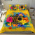 The Northern Mariana Islands Polynesian Bedding Set - Turtle with Plumeria and Hibiscus Yellow - Polynesian Pride