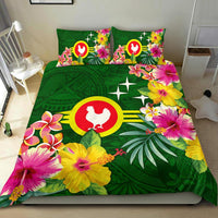 American Samoa Bedding Set - Manu'atele Hibiscus Flag - Polynesian Pride