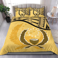 Pohnpei Duvet Cover Set - Pohnpei Flag Yellow - Polynesian Pride