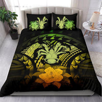 Niue Duvet Cover Set - Coconut Crab & Reggae Hibiscus - Polynesian Pride