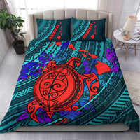 Polynesian Hawaii Duvet Cover Set - Red Polynesian Sea Turtle - Polynesian Pride