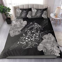 Hawaiian Hibiscus Dolphin Manta Ray Turtle Polynesian Bedding Set Waves - Polynesian Pride