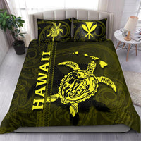 Polynesian Hawaii Duvet Cover Set - Turtle Hawaiian Yellow - Polynesian Pride