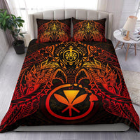 Polynesian Hawaii Duvet Cover Set - Red Turtle Manta Ray RED - Polynesian Pride