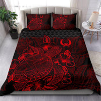 Polynesian Bedding Set - Pohnpei Duvet Cover Set Red Color - Polynesian Pride