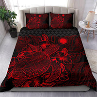 Polynesian Bedding Set - Northern Mariana Islands Duvet Cover Set Red Color - Polynesian Pride