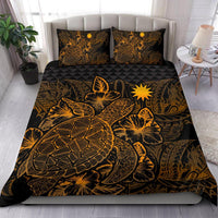 Polynesian Bedding Set - Nauru Duvet Cover Set Gold Color - Polynesian Pride