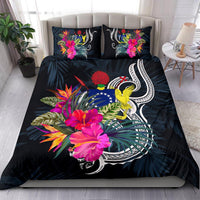 Polynesian Bedding Set - Cook Islands Duvet Cover Set Tropical Flowers - Polynesian Pride