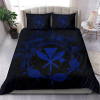 Hawaii Kanaka Turtle Hibiscus Polynesian Bedding Set - Anthea Style Blue - Polynesian Pride