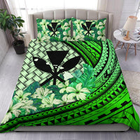 Kanaka Maoli (Hawaiian) Bedding Set - Lauhala Polynesian Hibiscus Green - Polynesian Pride