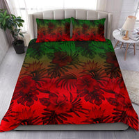Polynesian Bedding Set - Red Hibiscus Patterns - Polynesian Pride