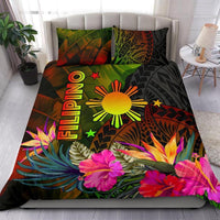 The Philippines Polynesian Bedding Set - Hibiscus and Banana Leaves Reggae - Polynesian Pride