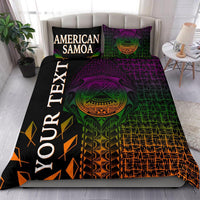 American Samoa Custom Personalised Bedding Set - AS Seal Rocket Style - Polynesian Pride