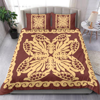 Hawaii Bedding Set - Hawaii Turtle Royal Coral Bedding Set - Dey Style - Polynesian Pride