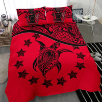 Cook Islands Bedding Set Red - Polynesian Pride