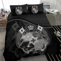Polynesian Duvet Cover Set - Tonga Bedding Set Black - Polynesian Pride